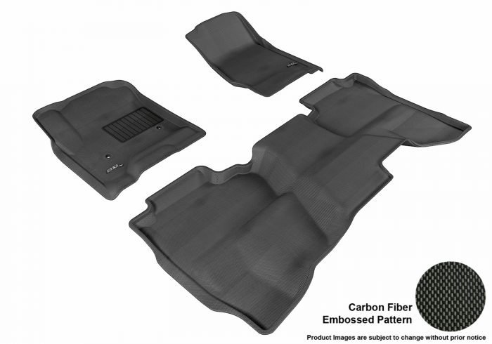3D MAXpider Compatible with CHEVROLET SILVERADO 1500 DOUBLE CAB 2014-2018 / 2500HD / 3500HD DOUBLE CAB 2015-2019 / 1500 LD DOUBLE CAB 2019 KAGU BLACK R1 R2