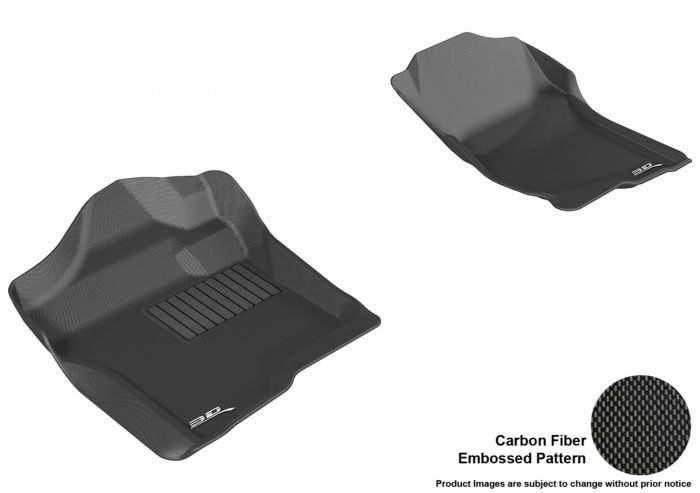 3D MAXpider Compatible with CHEVROLET SILVERADO EXTENDED CAB / CREW CAB / TAHOE / SUBURBAN / GMC SIERRA EXTENDED CAB / CREW CAB / YUKON / YUKON XL 2007-2013 KAGU BLACK R1