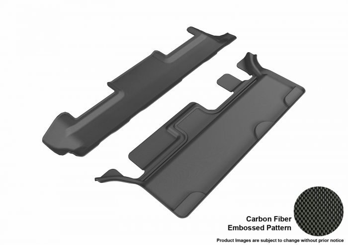 3D MAXpider Compatible with CHEVROLET TAHOE / GMC YUKON WITH BENCH 2ND ROW 2015-2020 KAGU BLACK R3