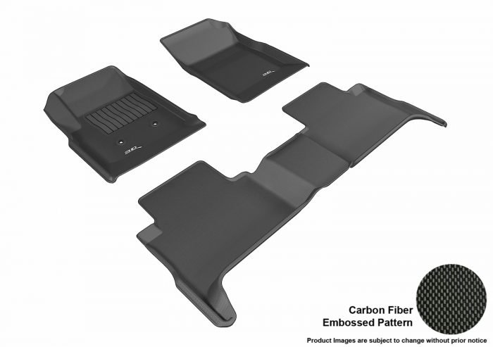 3D MAXpider Compatible with CHEVROLET COLORADO CREW CAB 2015-2022 KAGU BLACK R1 R2