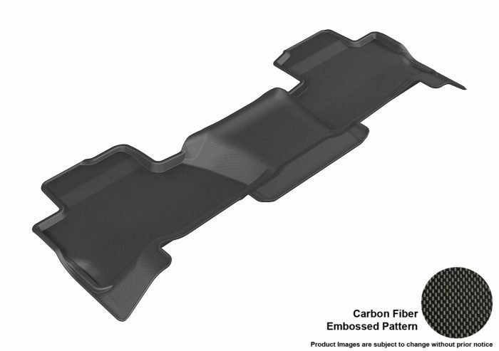 3D MAXpider Compatible with CHEVROLET TAHOE 7-SEAT / GMC YUKON 7-SEAT 2015-2020 KAGU BLACK R2