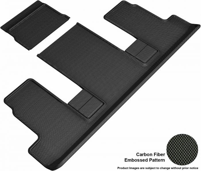 3D MAXpider Compatible with CHEVROLET TRAVERSE 2018-2023 / BUICK ENCLAVE 7-SEAT 2018-2024 KAGU BLACK R3