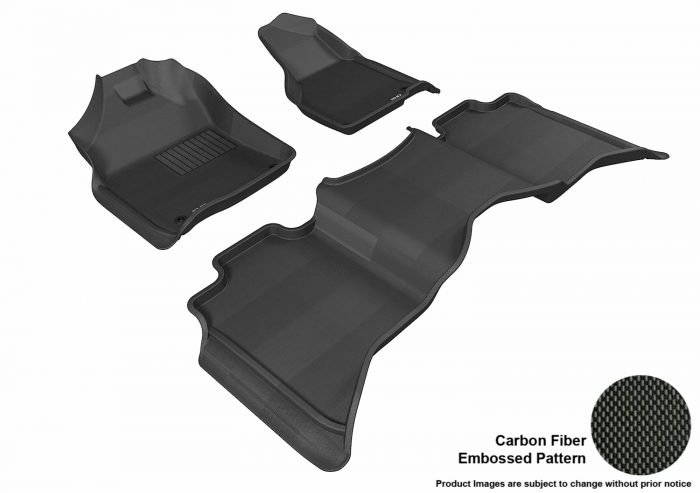 3D MAXpider Compatible with DODGE RAM 1500 CREW CAB / 2500 / 3500 CREW CAB / MEGA CAB 2012-2018 / RAM CLASSIC CREW CAB 2019-2024 KAGU BLACK R1 R2(2 EYELETS)