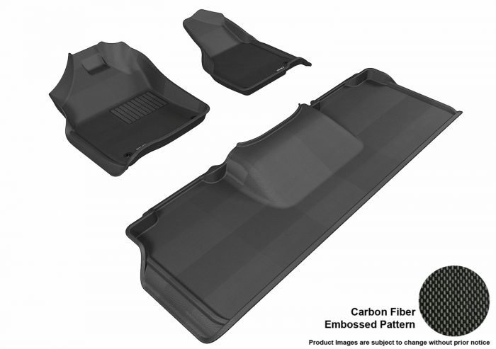 3D MAXpider Compatible with DODGE RAM 2500 / 3500 MEGA CAB 2012-2018 KAGU BLACK R1 R2 (2 EYELETS)