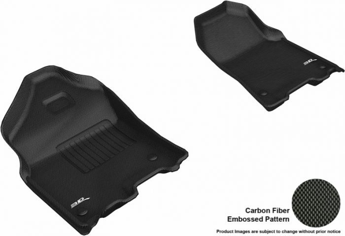 3D MAXpider Compatible with DODGE RAM 1500 CREW CAB 2019-2024 KAGU BLACK R1 BUCKET SEATS