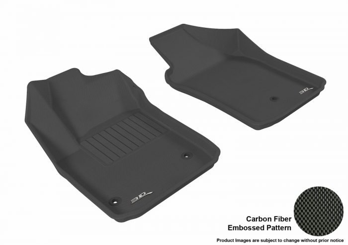 3D MAXpider Compatible with FIAT 500 / 500e / Abarth 2012-2019 KAGU BLACK R1