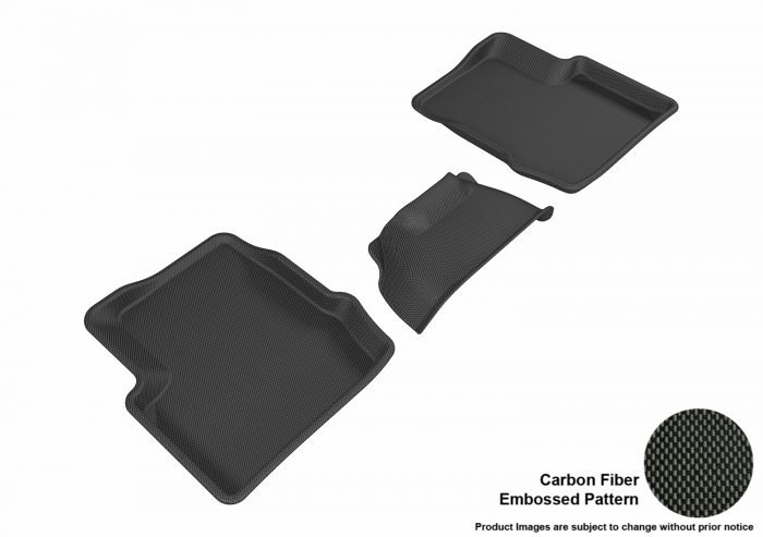 3D MAXpider Compatible with FIAT 500X 2015-2023 KAGU BLACK R2 (3 PCS)