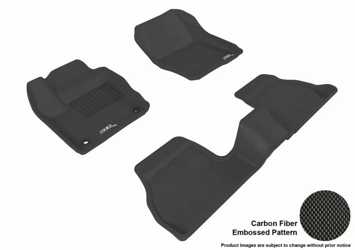 3D MAXpider Compatible with FORD FOCUS 2012-2018 KAGU BLACK R1 R2 (2 EYELETS)