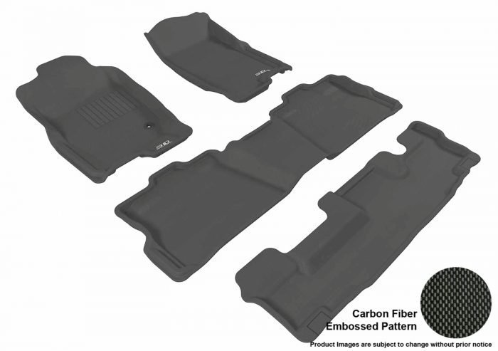 3D MAXpider Compatible with FORD EXPLORER WITH BENCH 2ND ROW 2006-2010 KAGU BLACK R1 R2 R3