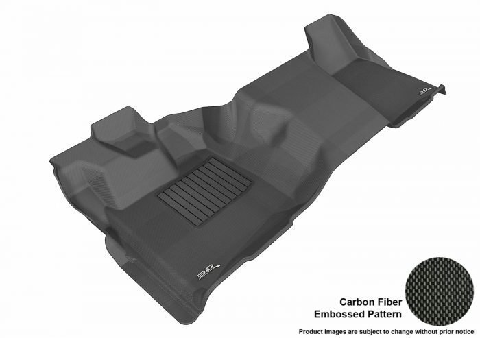 3D MAXpider Compatible with FORD F-250 / 350 / 450 REGULAR CAB 2011-2016 KAGU BLACK R1 (1 PC, NOT FIT 4X4 M/T FLOOR SHIFTER)