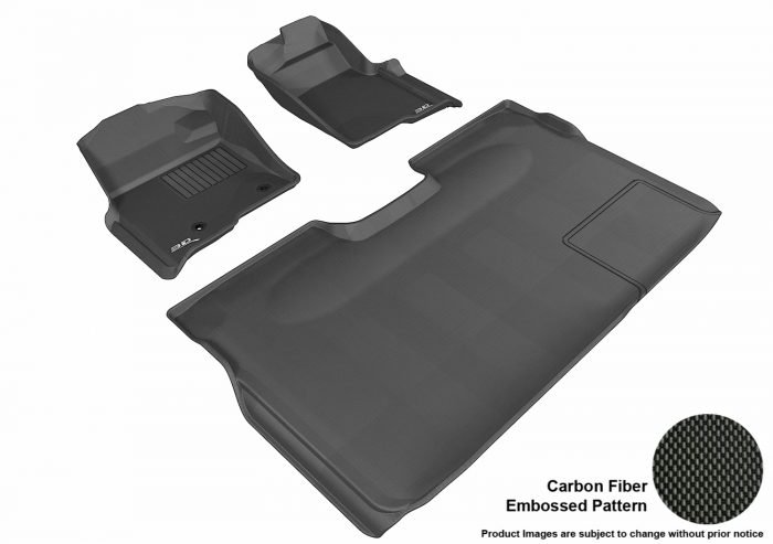 3D MAXpider Compatible with FORD F-150 2010-2014 SUPERCREW KAGU BLACK R1 R2 (2 POSTS, WITH HEATING DUCT, NOT FIT 4X4 M/T FLOOR SHIFTER, TRIM TO FIT SUBWOOFER)