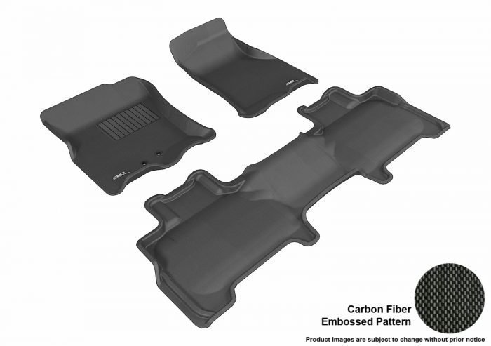 3D MAXpider Compatible with FORD EXPEDITION WITH 2ND ROW CENTER CONSOLE 2011-2017 KAGU BLACK R1 R2