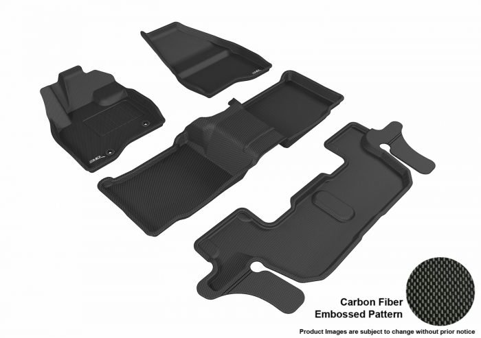 3D MAXpider Compatible with FORD EXPLORER WITH BENCH 2ND ROW 2015-2016 KAGU BLACK R1 R2 R3