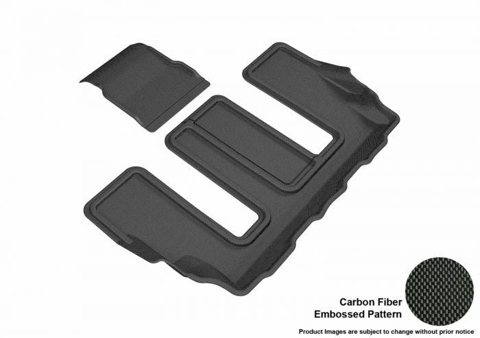 3D MAXpider Compatible with GMC ACADIA 2017-2023 6-SEAT / CADILLAC XT6 6-SEAT 2020-2025 KAGU BLACK R3 (2PCS)