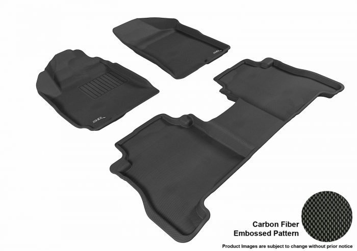 3D MAXpider Compatible with HYUNDAI SANTA FE 2010-2012 KAGU BLACK R1 R2 (2 EYELETS)