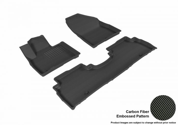 3D MAXpider Compatible with KIA SORENTO 5-SEAT 2016-2020 KAGU BLACK R1 R2