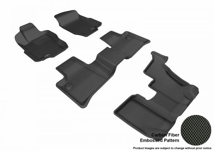 3D MAXpider Compatible with MERCEDES-BENZ GL-CLASS (X164) 2007-2012 KAGU BLACK R1 R2 R3