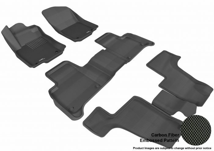 3D MAXpider Compatible with MERCEDES-BENZ GLS/AMG GLS63 SUV (X166) 2017-2019 / GL-CLASS/GL 63 AMG (X166) 2013-2016 KAGU BLACK R1 R2 R3