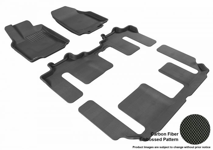 3D MAXpider Compatible with MAZDA CX-9 2007-2015 KAGU BLACK R1 R2 R3