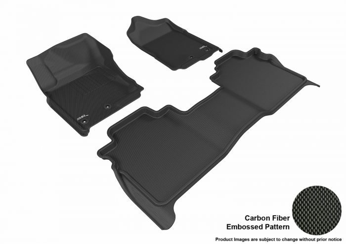 3D MAXpider Compatible with NISSAN TITAN / TITAN XD 2016-2024 CREW CAB KAGU BLACK R1 R2 (WITH STORAGE BOX)