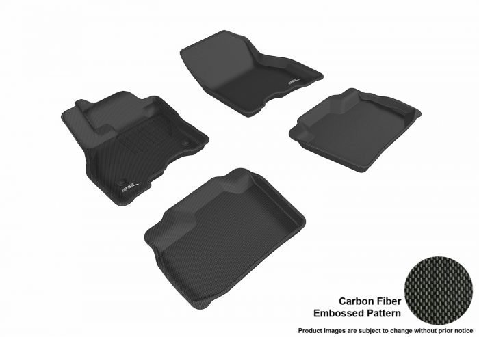 3D MAXpider Compatible with NISSAN LEAF 2013-2019 KAGU BLACK R1 R2