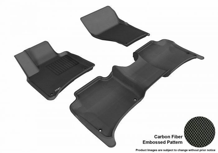 3D MAXpider Compatible with PORSCHE CAYENNE (92A) 2011-2018 / VOLKSWAGEN TOUAREG 2011-2017 KAGU BLACK R1 R2