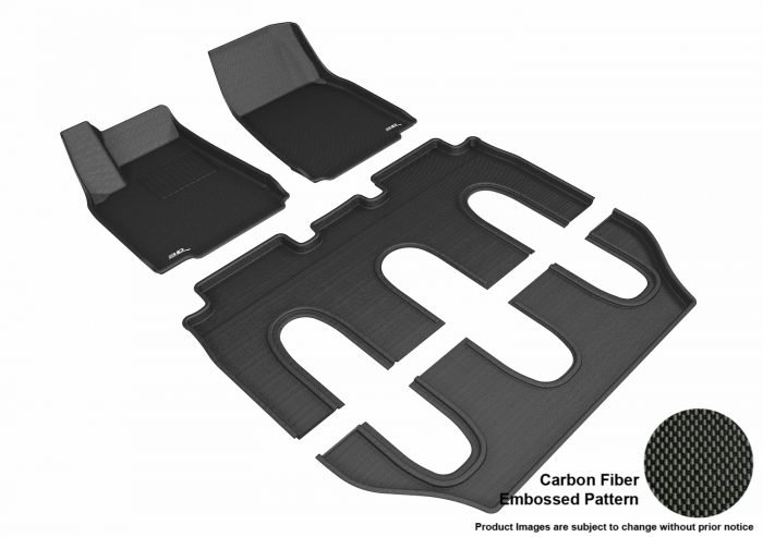 3D MAXpider Compatible with TESLA MODEL X NON-FOLDING 7-SEAT 2016-2017 KAGU BLACK R1 R2 R3