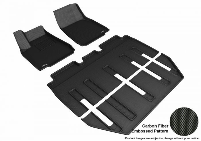 3D MAXpider Compatible with TESLA MODEL X FOLDING 7-SEAT 2017-2021 KAGU BLACK R1 R2 R3
