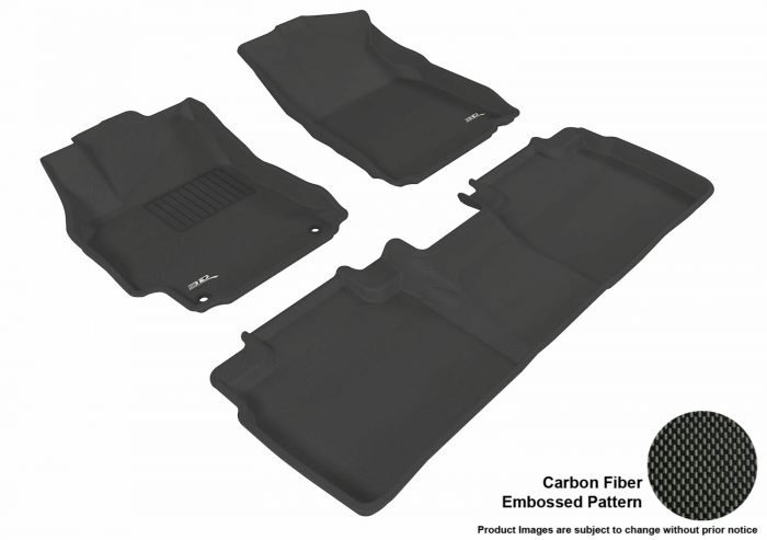 3D MAXpider Compatible with TOYOTA CAMRY / CAMRY HYBRID 2012-2014 KAGU BLACK R1 R2