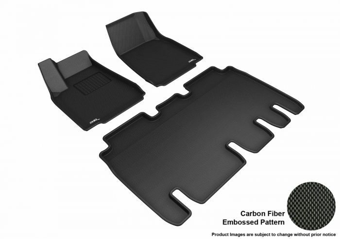 3D MAXpider Compatible with TESLA MODEL X 5-SEAT 2016-2021 KAGU BLACK R1 R2