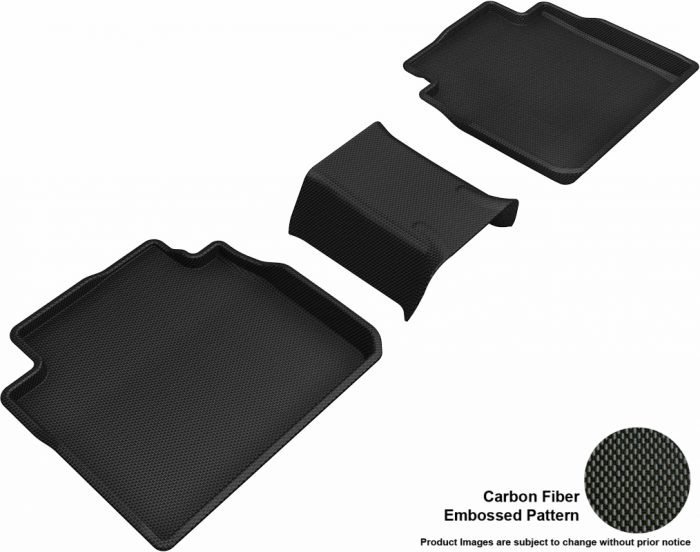 3D MAXpider Compatible with TOYOTA AVALON GASOLINE 2019-2022 / LEXUS ES GASOLINE 2019-2025 KAGU BLACK R2 (3PCS)