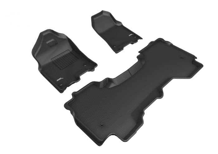 3D MAXpider Compatible with DODGE RAM 1500 QUAD CAB W/ BUCKET FRONT ROW 2019-2024 KAGU BLACK R1 R2 (WITHOUT R2 UNDERSEAT STORAGE)