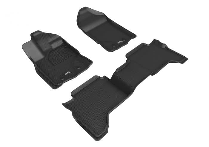3D MAXpider Compatible with FORD RANGER SUPERCREW 2019-2023 KAGU BLACK R1 R2