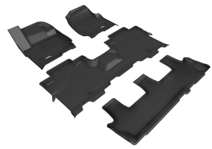 3D MAXpider Compatible with FORD EXPEDITION 8-SEAT 2018-2024 KAGU BLACK R1 R2 R3
