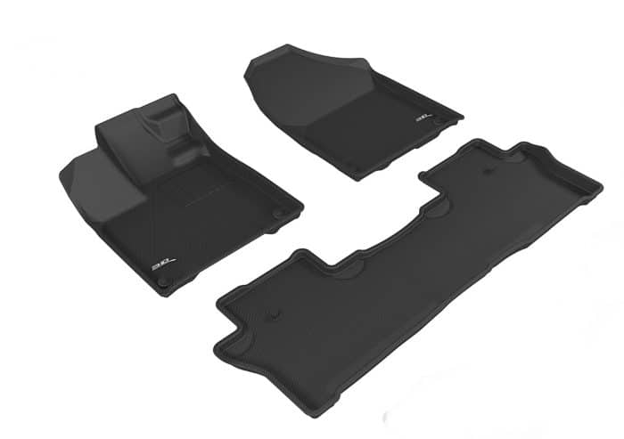 3D MAXpider Compatible with HONDA PASSPORT 2019-2025 / HONDA PILOT 2016-2022 KAGU BLACK R1 R2