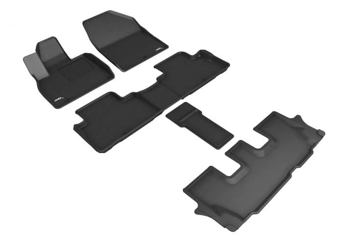 3D MAXpider Compatible with KIA TELLURIDE 7-SEAT 2020-2025 KAGU BLACK R1 R2 R3