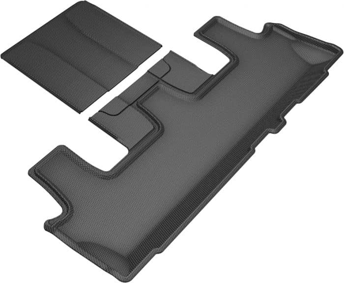 3D MAXpider Compatible with LINCOLN NAVIGATOR / FORD EXPEDITION W/ BUCKET 2ND ROW 2018-2024 KAGU BLACK R3 (2PCS DESIGN)