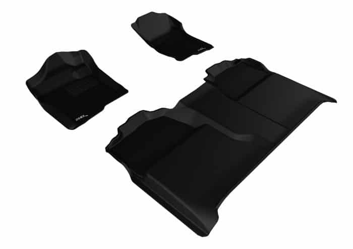 3D MAXpider Compatible with GMC SIERRA 1500 / 2500 / 3500 CREW CAB 2007-2013 KAGU BLACK R1 R2