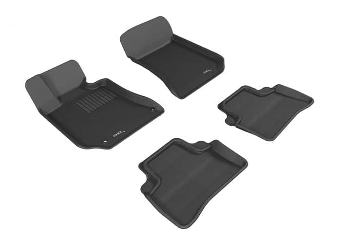 3D MAXpider Compatible with MERCEDES-BENZ CLS-CLASS/CLS 63 AMG COUPE (W218) 2011-2013 KAGU BLACK R1 R2