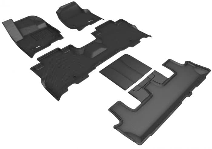 3D MAXpider Compatible with FORD EXPEDITION 7-SEAT 2018-2024 KAGU BLACK R1 R2 R3