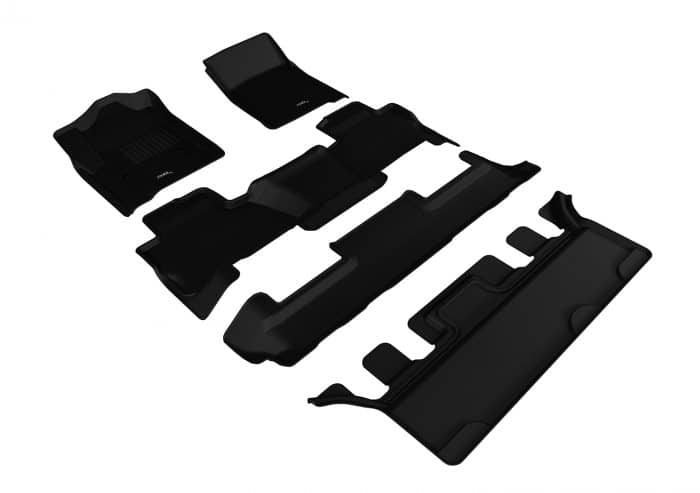 3D MAXpider Compatible with GMC YUKON WITH BUCKET 2ND ROW 2015-2020 KAGU BLACK R1 R2 R3