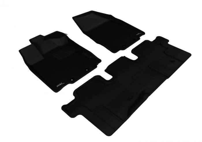 3D MAXpider Compatible with INFINITI QX60 2014-2020 / JX 2013 KAGU BLACK R1 R2