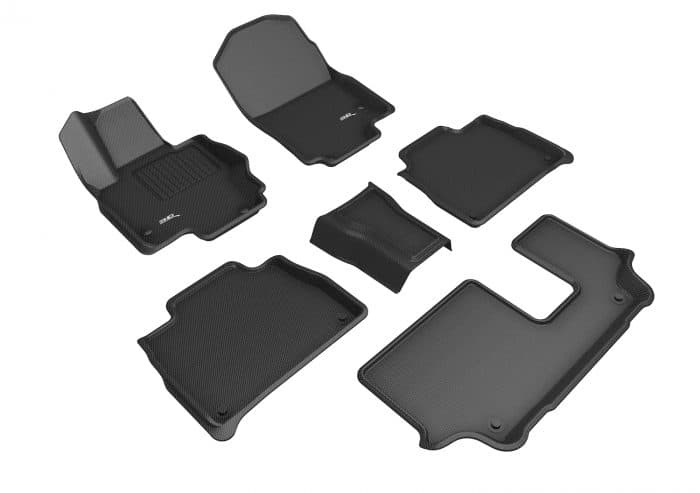 3D MAXpider Compatible with MERCEDES-BENZ GLE-CLASS 7-SEAT SUV (W167) 2020-2022 / AMG GLE53/63 SUV (W167) 2021-2022 ELEGANT BLACK R1 R2 R3
