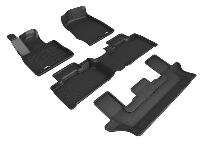 3D MAXpider Compatible with FORD EXPLORER WITH BENCH 2ND ROW 2020-2025 KAGU BLACK R1 R2 R3