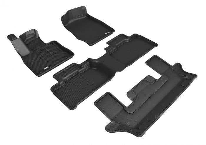 3D MAXpider Compatible with FORD EXPLORER WITH BUCKET 2ND ROW 2020-2025 KAGU BLACK R1 R2 R3