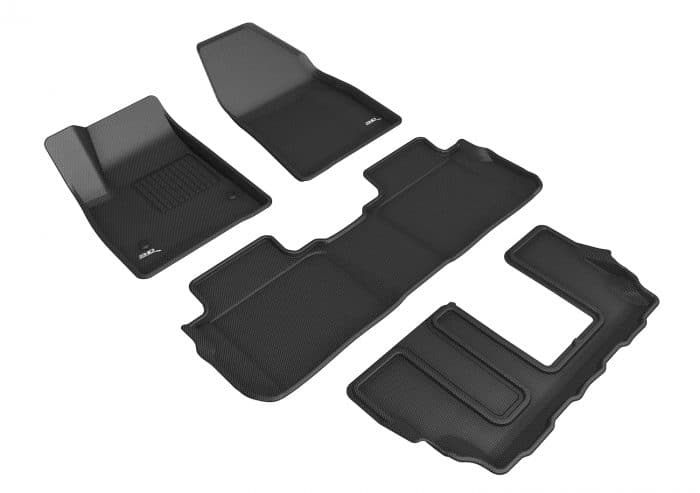 3D MAXpider Compatible with CADILLAC XT6 7-SEATS 2020-2024 KAGU BLACK R1 R2 R3