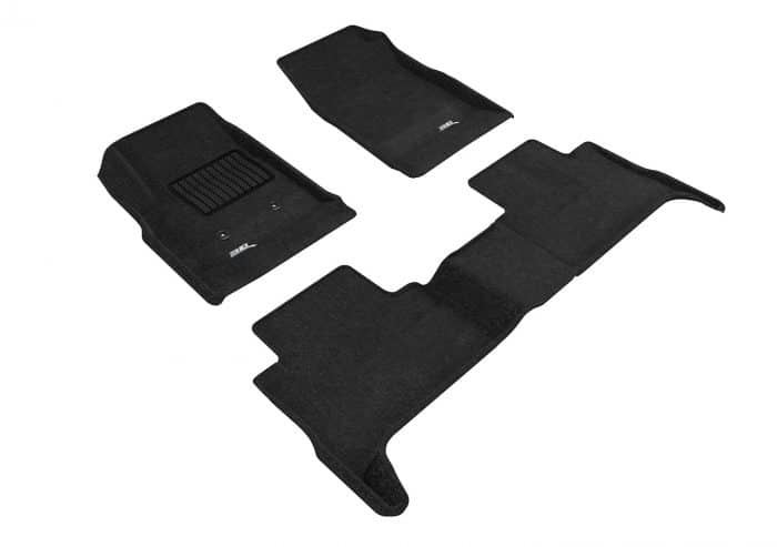 3D MAXpider Compatible with CHEVROLET COLORADO CREW CAB 2015-2022 ELEGANT BLACK R1 R2