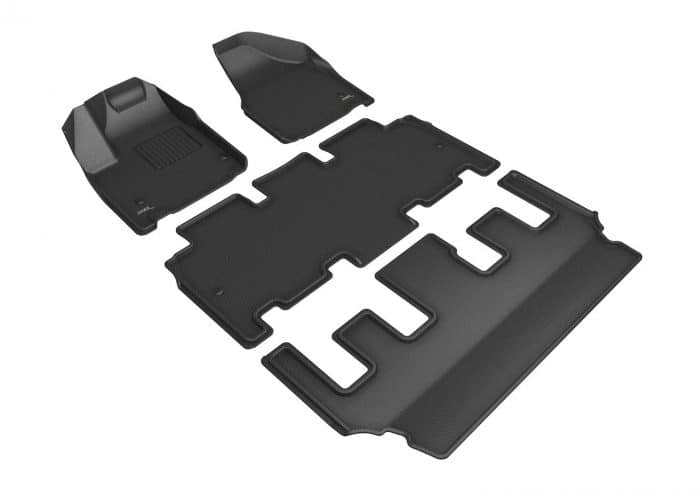 3D MAXpider Compatible with CHRYSLER PACIFICA HYBRID 2018-2025 / HYBRID TOURING 2021-2025 KAGU BLACK R1 R2 R3