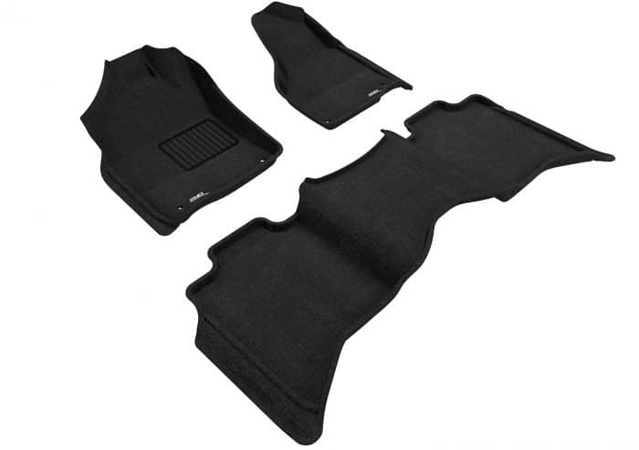 3D MAXpider Compatible with DODGE RAM 1500 / 2500 / 3500 CREW CAB 2012-2018 / RAM 1500 CLASSIC CREW CAB 2019-2024 ELEGANT BLACK R1 R2 (2 EYELETS)