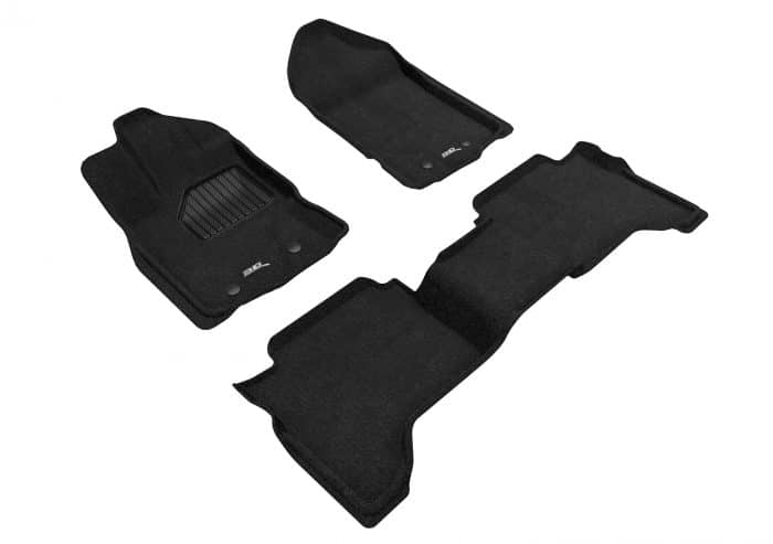 3D MAXpider Compatible with FORD RANGER SUPERCREW 2019-2023 ELEGANT BLACK R1 R2